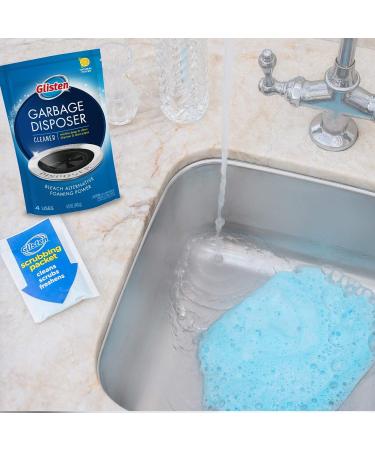Glisten Garbage Disposal Cleaner and Odor Eliminator with Foaming Action Removes Buildup and Cleans Lemon Scent 4 Uses - Buy Online on SooperMarket.com