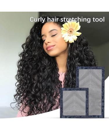 Length N Lock Hair Stretcher Mesh Wrap Length and Lock Hair Stretcher 2024 New Hair Stretchers for Natural Hair Moonlit Ringlets Hair Drying Stretcher Curl Stretcher for Natural Curly rectangular - Buy Online on SooperMarket.com