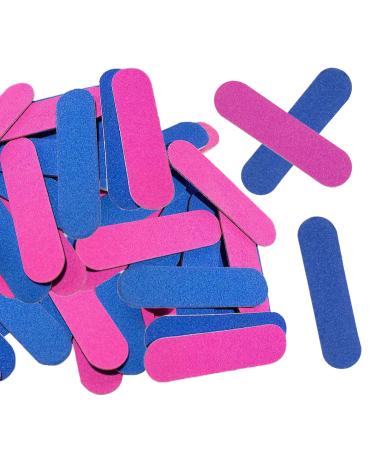100 Pcs Mini Nail File Nail Buffer Block for Natural Nails Double-Sided Emery Board Nail File Set Professional Nail Polisher for Natural Artificial Nails in Salon Home Use