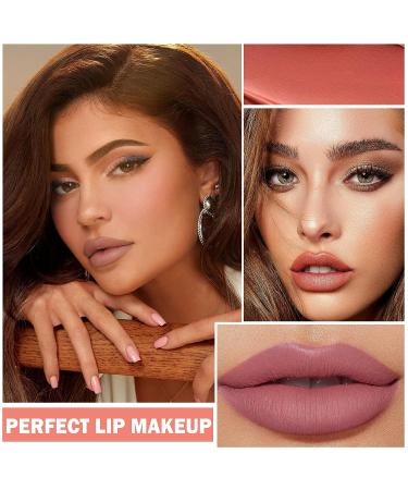 Nude Lipstick Set - 4Pcs Long Lasting Waterproof Matte Velvet Lipsticks for Women (Set B) - Buy Online on SooperMarket.com