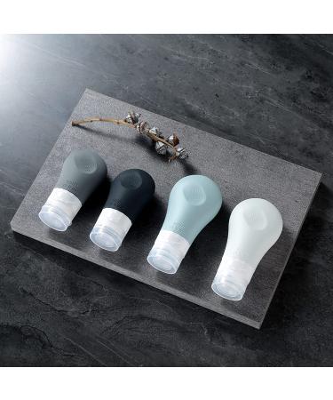 Gemice TSA Approved Travel Bottles - Leak Proof Silicone Squeezable Containers Set (16 Pack) - Grey - Buy Online on SooperMarket.com