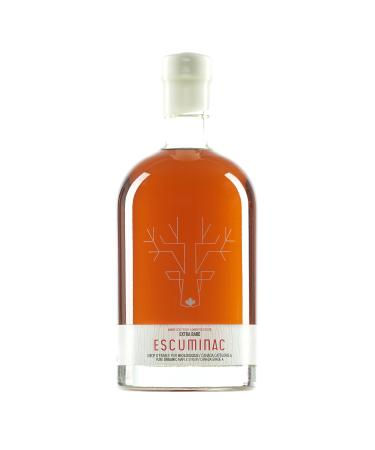 Escuminac Maple Syrup Extra Rare Amber Rich Taste 16.9 fl oz. Canada Grade A. Unblended Single Origin Bottled by the Maker. Organic Gourmet Gift for Any Occasion. From Quebec Canada