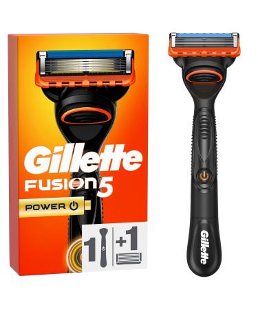 Gillette fusion 5 power wet razor men razor + 1 razor blade with 5-fold blade gift for men power razor + 1 blade razor + 1 blade