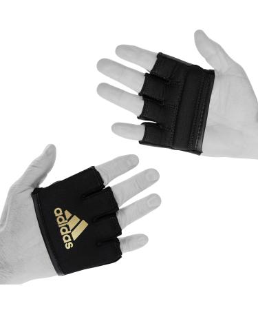 adidas Inner Boxing Knuckle Protection Sleeve/Wrap - for Men & Women Black / Gold One Size