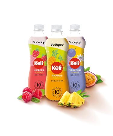 Sodapop Keli Pineapple Syrup - Quick & Easy 500ml Makes 10L Ready-to-Drink - Buy Online on SooperMarket.com