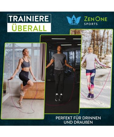 Professional Jump Rope with Workout Guide & Replacement Cable - Speed Rope for All Ages | Adjustable Steel Cables & Anti-Slip Handles - Buy Online on SooperMarket.com