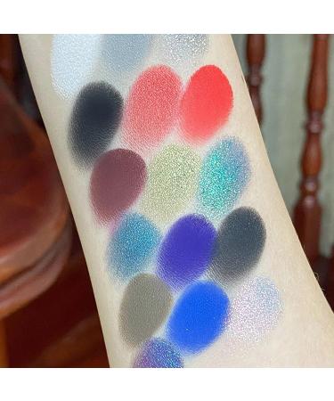 Smokey Eyeshadow Palette - 16 Cool Toned Shimmer & Matte Shades | Long Lasting Waterproof Blendable | Perfect for Bold Looks - Buy Online on SooperMarket.com