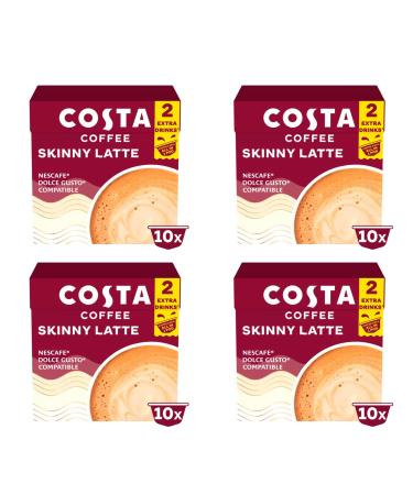 COSTA COFFEE SKINNY LATTE PODS 4 PACKS (SKINNY LATTE 10 CAPSULES)