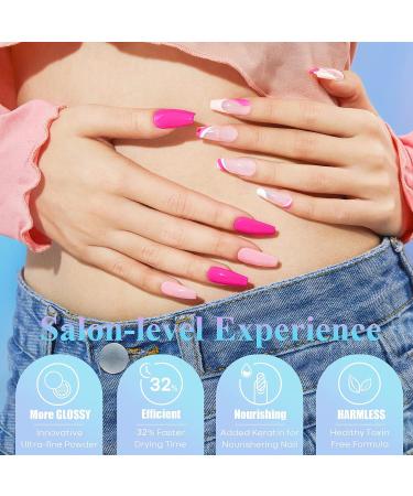 AZUREBEAUTY All Season 20 Color Dip Powder Nail Kit - Classic Spring Summer Starter Kit with 4 Pcs Liquid Set - French Art Manicure DIY Salon Gift Set for Women - Buy Online on SooperMarket.com