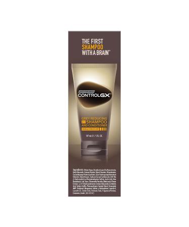Just For Men Control GX 2 in 1 Grey Reducing Shampoo & Conditioner - 5 oz | Best Grey Hair Solution | International Shipping Available - Buy Online on SooperMarket.com