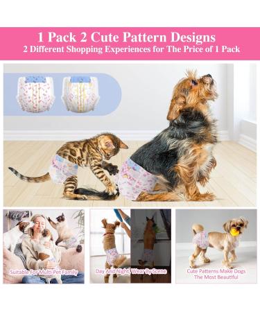 Buy Dono Disposable Dog Diapers for Females - 48 Super Absorbent Leak-Proof Pants for Heat & Incontinence - Sizes XXS to L - Buy Online on SooperMarket.com