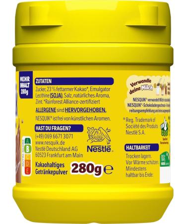 Buy Nestl NESQUIK Cocoa Powder for Milk - 280g Pack | International Shipping - Buy Online on SooperMarket.com