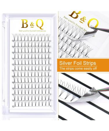 4D Premade Fans Eyelash Extensions - 0.10mm, C&D Curl, 13mm - Volume Lashes - Buy Online on SooperMarket.com