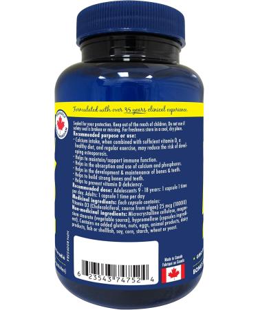 Naka Platinum VEGAN Vitamin D3 1000 IU BONUS SIZE 120 Veggie Caps (90+30 FREE) - Buy Online on SooperMarket.com
