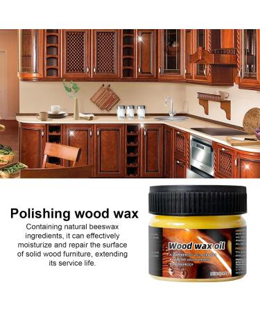 Wood Wax for Furniture | Waterproof Furniture Wax | Wood Seasoning Beewax Natural Beeswax Wood Furniture Cleaner and Polish for Wood Doors Tables Chairs Cabinets Acime - Buy Online on SooperMarket.com