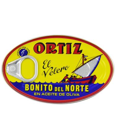 Ortiz Bonito Del Norte Tuna In Olive OIl 3.95 oz Oval Tin (Spain) 12 pack