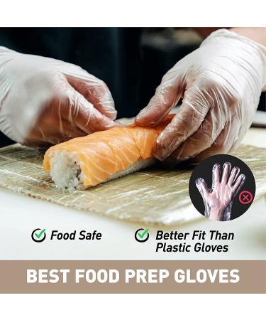 OKIAAS Disposable Gloves L| Latex-Free and Powder-Free Clear Vinyl Gloves for Cooking  Food Prep  Household Cleaning  Exam| Large 100 Counts/Box Large (Pack of 100) Clear-l - Buy Online on SooperMarket.com