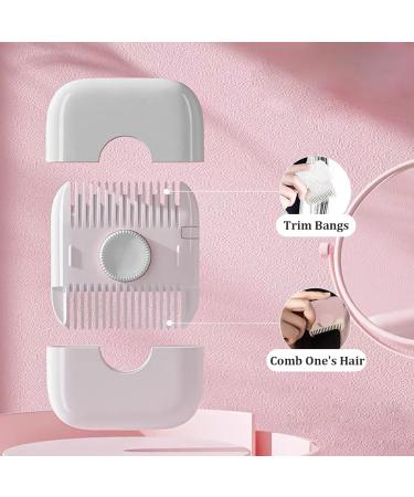 Split Ends Hair Trimmer for Women 2 in 1 Mini Split End Repair Hair Brush Detachable Dustproof Knob Adjustable Stainless Steel Slicer Hair Clipper Grey - Buy Online on SooperMarket.com