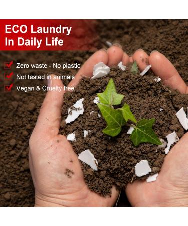 Eco-Friendly Laundry Detergent Sheets - 128 Loads Hypoallergenic Berry Scent Biodegradable & Plastic-Free - Buy Online on SooperMarket.com