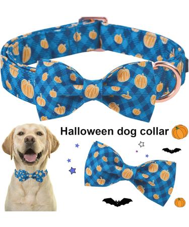 Shop Aring Pet Halloween Dog Halison - Adjustable Cotton Plaid Pumpkin Hog Band for Small Dogs | Festive Halloween Accessory - Buy Online on SooperMarket.com