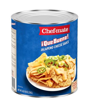 Chef-mate Que Bueno Spicy Nacho Cheese Sauce 6 lb 10 oz (#10 Can) - Jalapeno Queso Canned Food - Buy Online on SooperMarket.com
