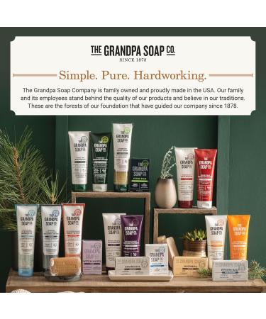 Grandpa Soap Epsom Salt Bar Soap - Deep Cleansing Vegan Soap for Face & Body 4.25 Oz (4 Pack) - Removes Dirt Grease & Grime - Buy Online on SooperMarket.com