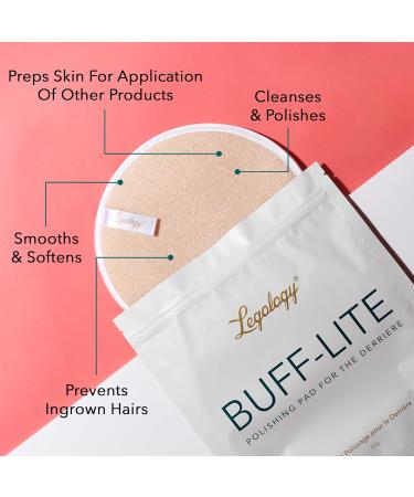 Exfoliating Mitt Buff Lite - Dual Sided Shower Pad for Deep Cleansing Lymph Drainage & Skin Priming | Perfect for Booty & Hips | International Shipping - Buy Online on SooperMarket.com