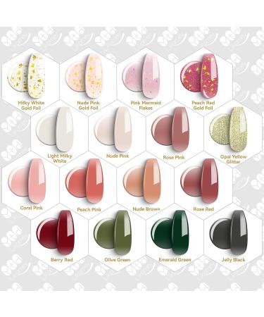 YTD Likomey Nude Gel Nail Polish 15ml - Translucent Berry Red Sheer UV Gel - 0.50 Fl Oz - Buy Online on SooperMarket.com