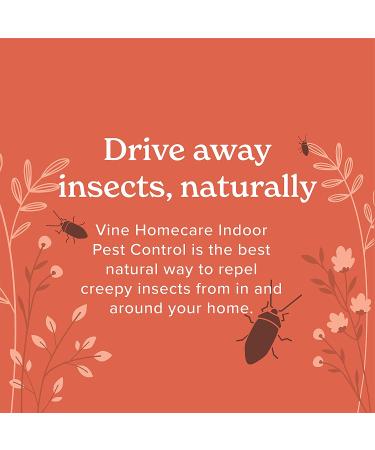 Vine Homecare Indoor Pest Control Spray 32oz - Repels Moths, Fleas, Ticks, Spiders, Ants & More - Natural Non-Toxic Formula for Quick and Easy Pest Control - Safe Around Kids & Pets - Buy Online on SooperMarket.com