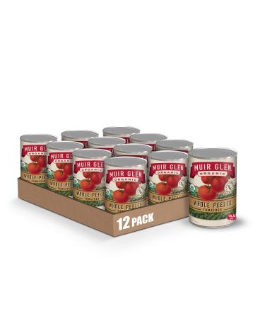 Muir Glen, Organic Whole Peeled Tomatoes, 14.5 oz (Pack of 12)