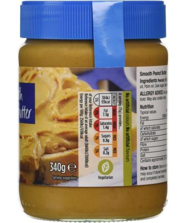 Morrisons Smooth Peanut Butter 340g - Buy Online on SooperMarket.com