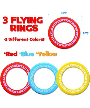 Island Genius 3 Pack Flying Rings - Soft Throwing Discs for Outdoor Fun | Ages 3+ Years - Buy Online on SooperMarket.com