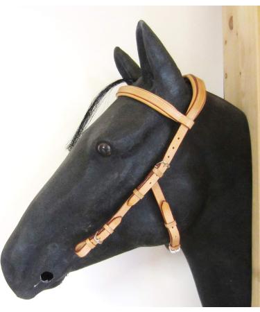 PS Horse Articles Anatomic Bridle Arrimar - Bitless & Snaffle Headpiece for Cob - Cognac-Hazelnut Color | International Shipping - Buy Online on SooperMarket.com