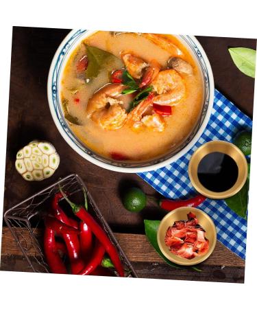 IMIKEYA Spice Dish 8 Pcs Stainless Steel Sauce Dish Multipurpose Can Stainless Steel Dessert Dishes 7X7X2.5cmx2pcs Goldenx2pcs - Buy Online on SooperMarket.com