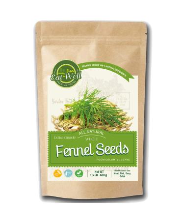Fennel Seeds 1.5 lb - 24 oz - Bulk Whole Fennel Seed - Eat Well Premium Foods