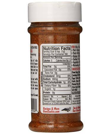 Bone Suckin' Sauce Original Seasoning and Rub - 5.8 Ounce (Pack of 1) - Buy Online on SooperMarket.com