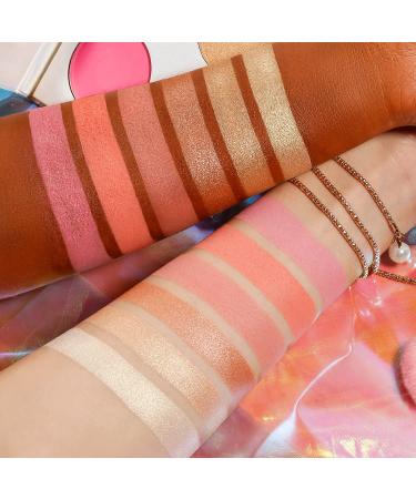 Multifunctional Makeup Palette: Blusher, Highlighter, Contour, and Bronzer - High Pigmented, Longlasting Formula - Buy Online on SooperMarket.com