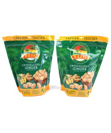 Reed's Crystallized Ginger Chews -- 16 oz - 2 pc