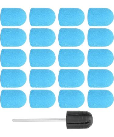 Nail Sanding Drill Bit 0.5 X 0.7in Easy To Store High Strength Nail Polishing Sanding Head Fine Sandpaper with Shaft for Grinding(blue) - Buy Online on SooperMarket.com