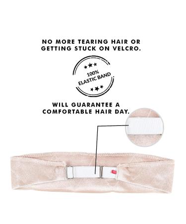 Madison Headwear Wig Grip Headbands for Women - Adjustable Velvet Comfort - No-Slip Lightweight Material - Beige - Buy Online on SooperMarket.com