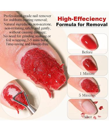 LOUINSTIC Gel Nail Polish Remover - Quick No Soak Gel Remover for Fast Nail Polish Removal | Professional Gel Polish Remover Kit - Buy Online on SooperMarket.com