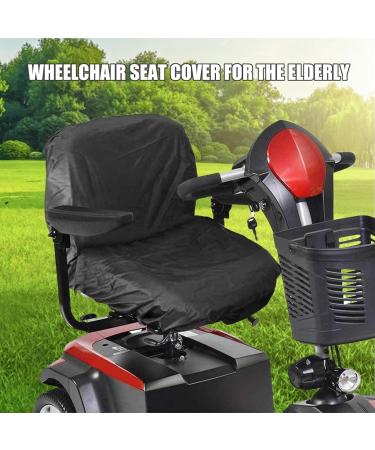 Wheelchairs Accessories Wheelchair Cover 39x20" Black Oxford Cloth Waterproof Mobility Scooter Cover with Four Elastic Wraps & Fastening Tapes for Electric Wheelchairs Mobility Scooter - Buy Online on SooperMarket.com