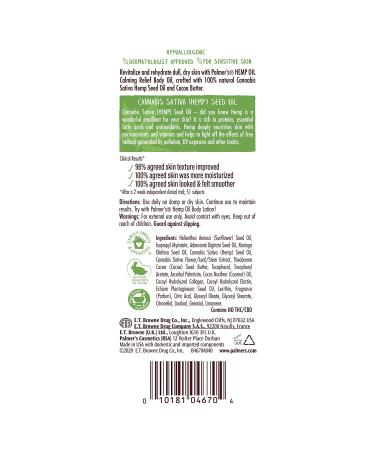Palmer's Cocoa Butter Hemp Oil Calming Relief Body Oil - 5.1 oz | Moisturize & Soothe Skin - Buy Online on SooperMarket.com