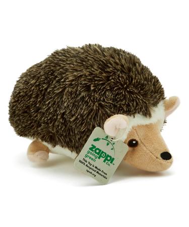 Zappi Co Ultra Soft Hedgehog Plush Toy (21cm Length) - 100% Recycled Eco-Friendly Newborn Gift Realistic Lifelike