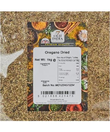Old India Oregano Dried 1 Kg - High Quality Italian Herb for Cooking - 1 Pack - Buy Online on SooperMarket.com