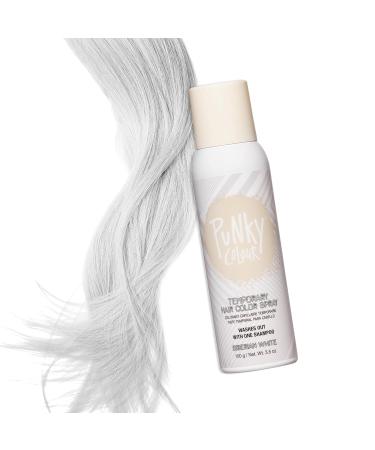 Punky Temporary Hair Color Spray Siberian White Fast-Drying Non-Sticky Non-Damaging Travel Size Hair Dye for Instant Vivid Hair Color 3.5 oz 3.5 Ounce (Pack of 1) Siberian White - Buy Online on SooperMarket.com