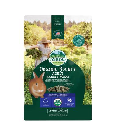 Oxbow Animal Health Organic Bounty Adult Rabbit Food - All Natural Rabbit Pellets - 3 lb.