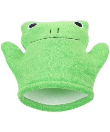 FOMIYES Bathing Mittens Frog Shape Bath Gloves Shower Back Scrubber Loofah Pads Face Body Wash Massage Spa Mitt Exfoliating Tool for Men Women Spa Adult and Kids