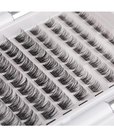 SISILILY Individual Lashes Cluster Kit | 90 Pcs Reusable 3D Eyelash Extension DIY Set | Soft Natural C CC D Curl Individual Eyelashes | Includes Eyelash Glue | 10/12/14/15/16mm Length | DM04 White - Buy Online on SooperMarket.com