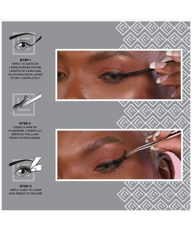 Eylure PROMAGNETIC Eyeliner & Lash Kit No. 007 - Black Natural Fibre Lashes - Fluttery Light - Buy Online on SooperMarket.com